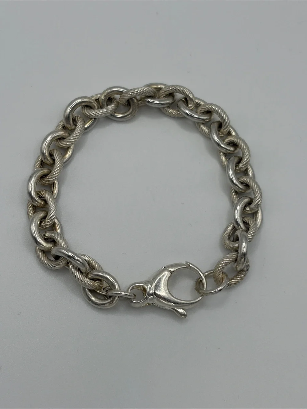 Ultra fine 950 silver Milor Italy large 7 1/2 inches